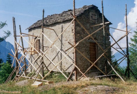 travaux de rénovation d'une chapelle